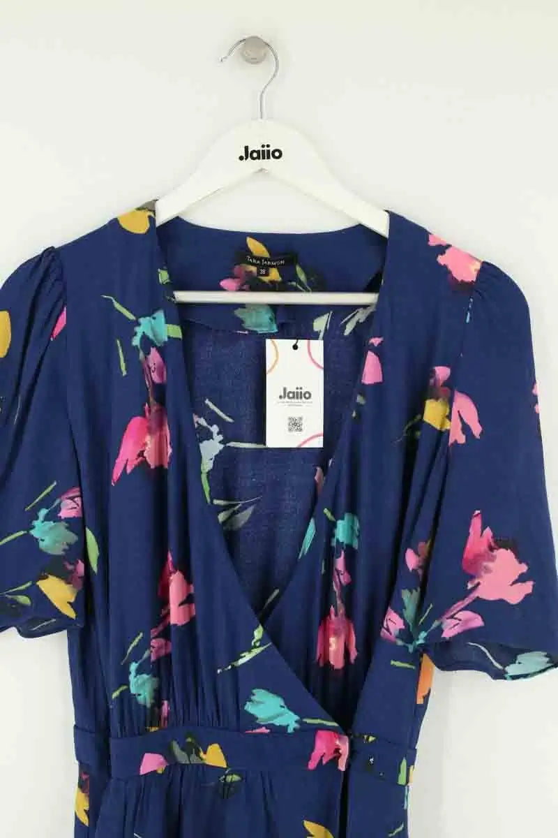 Robe Tara Jarmon Marine en Viscose
