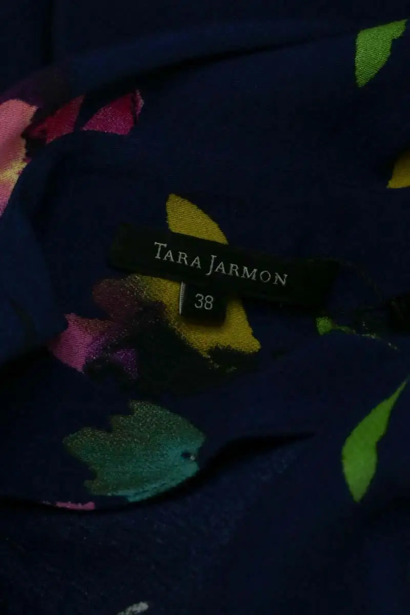 Robe Tara Jarmon Marine en Viscose