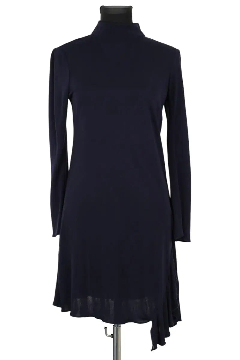 Robe Tara Jarmon Marine en Viscose, taille M - Seconde Main