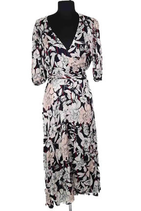 Robe Tara Jarmon Marine en Viscose, taille XXL - Seconde Main