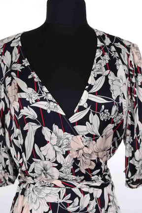 Robe Tara Jarmon Marine en Viscose