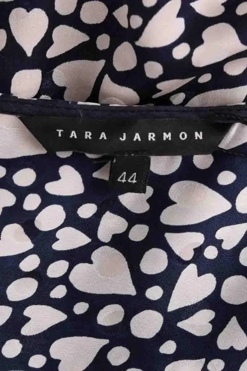 Robe Tara Jarmon Marine en Viscose