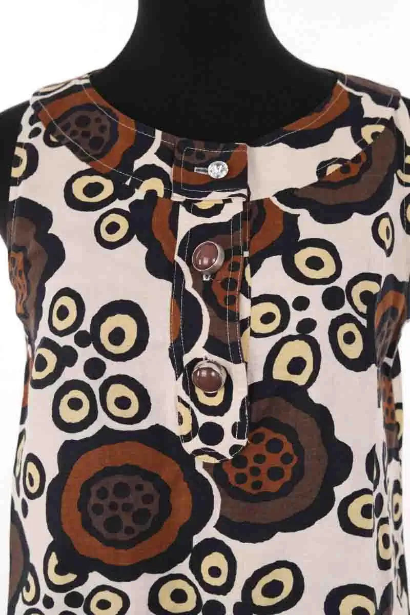 Robe Tara Jarmon Marron en Lin