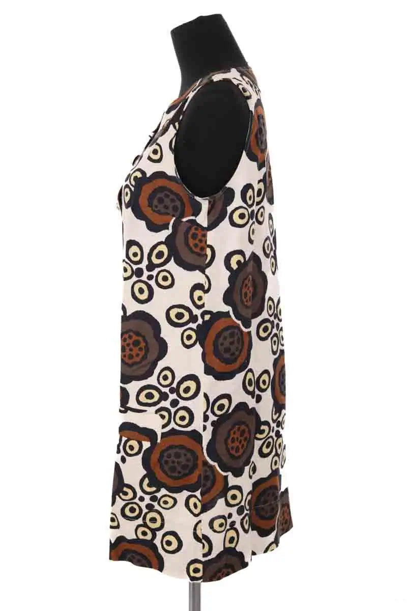 Robe Tara Jarmon Marron en Lin