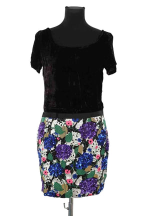 Robe Tara Jarmon Multicolore en Paillettes, taille M - Seconde Main