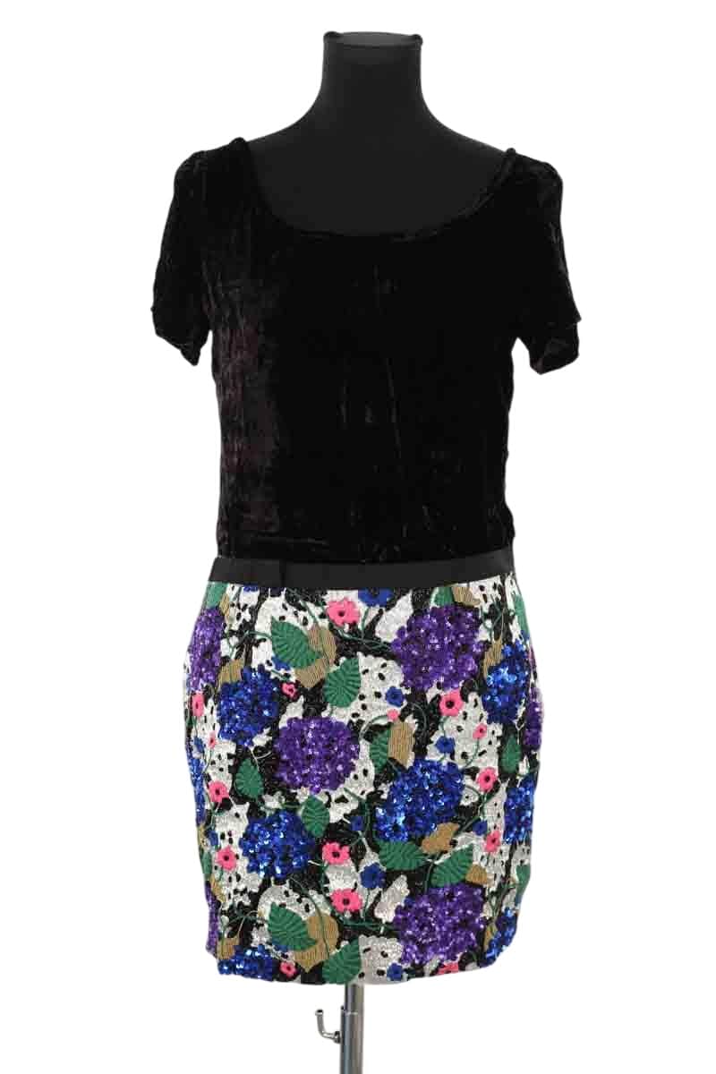 Robe Tara Jarmon Multicolore en Paillettes, taille M - Seconde Main