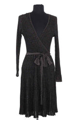 Robe Tara Jarmon Noir en Viscose, taille M - Seconde Main