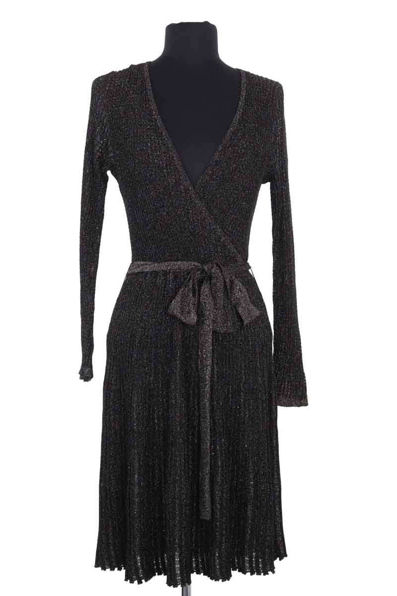 Robe Tara Jarmon Noir en Viscose, taille M - Seconde Main