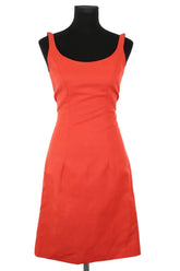 Robe Tara Jarmon Rouge en Polyester, taille S - Seconde Main
