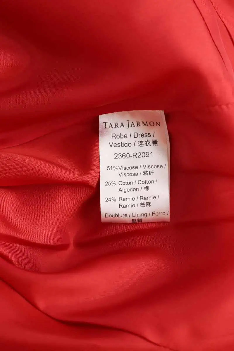 Robe Tara Jarmon Rouge en Polyester