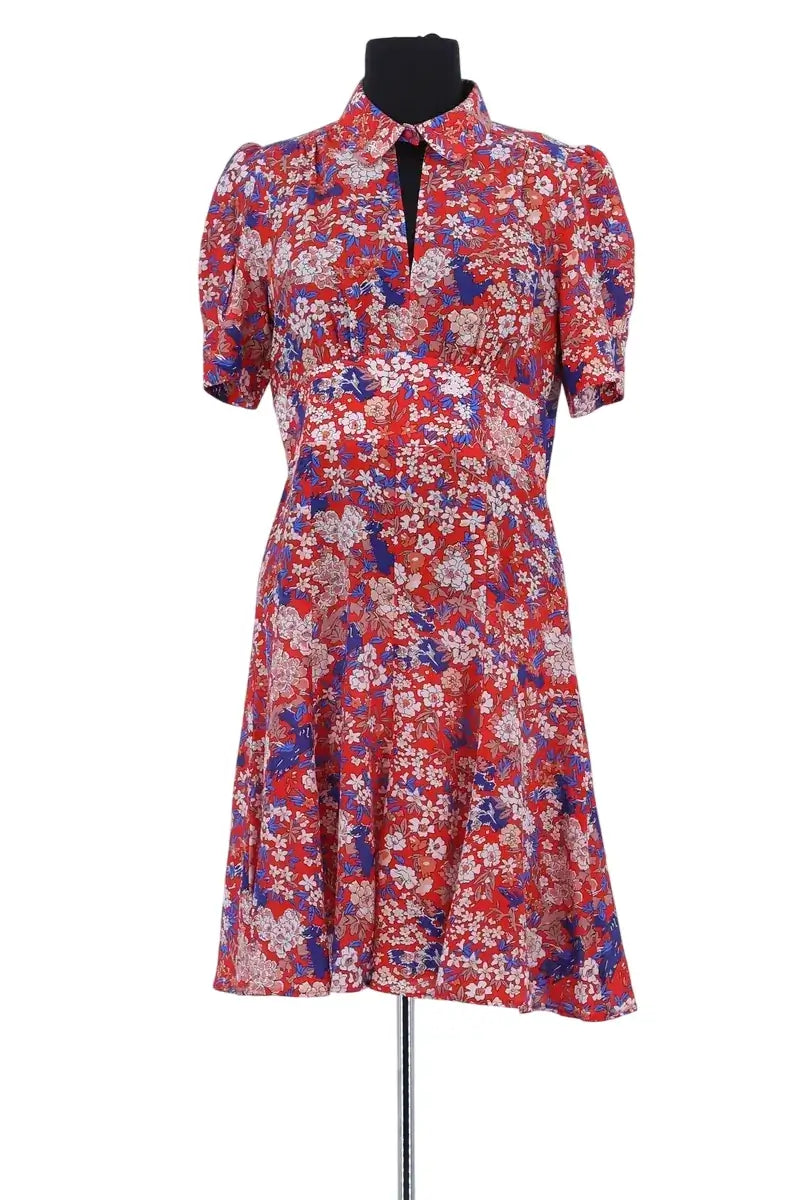 Robe Tara Jarmon Rouge en Soie, taille L - Seconde Main