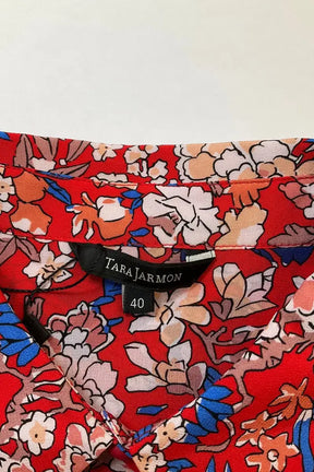 Robe Tara Jarmon Rouge en Soie