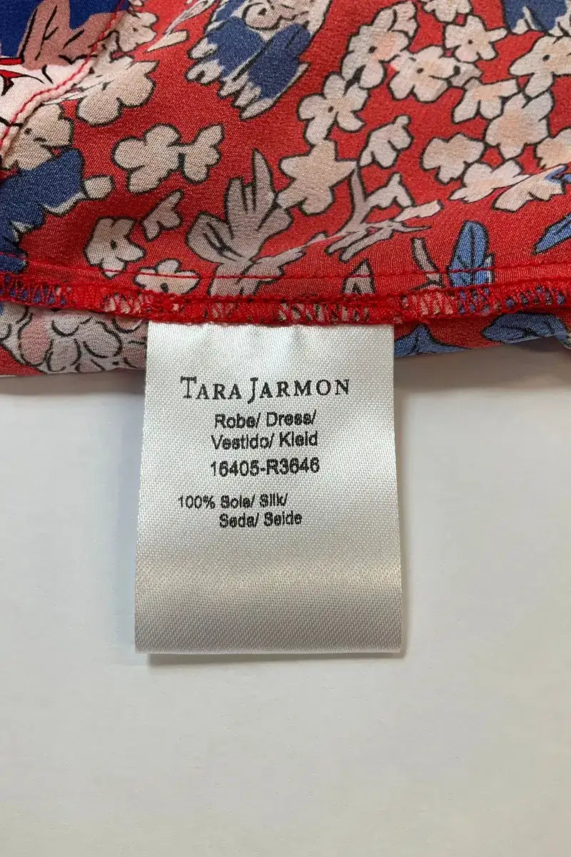 Robe Tara Jarmon Rouge en Soie