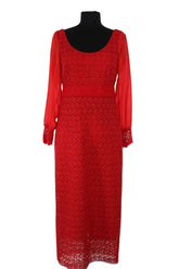 Robe Tara Jarmon Rouge en Synthétique, taille S - Seconde Main