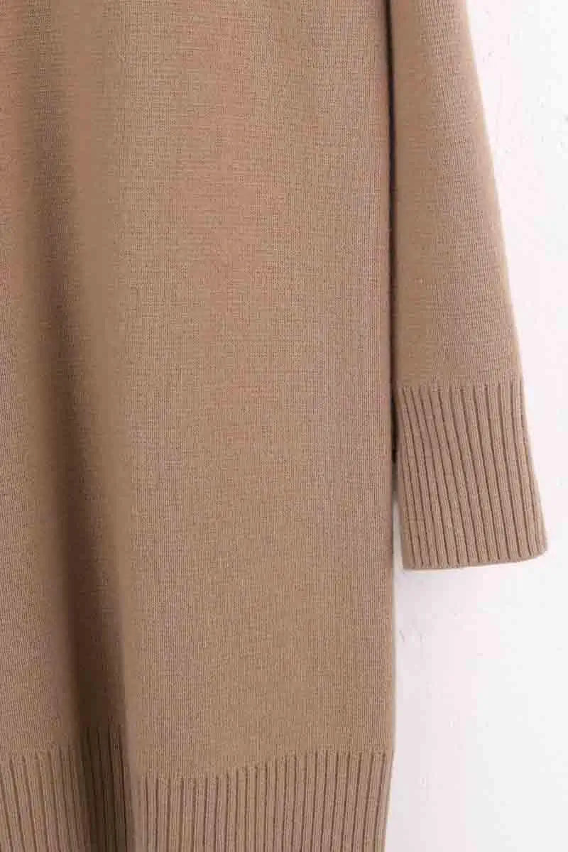 Robe Tara Jarmon Royale Camel en Laine