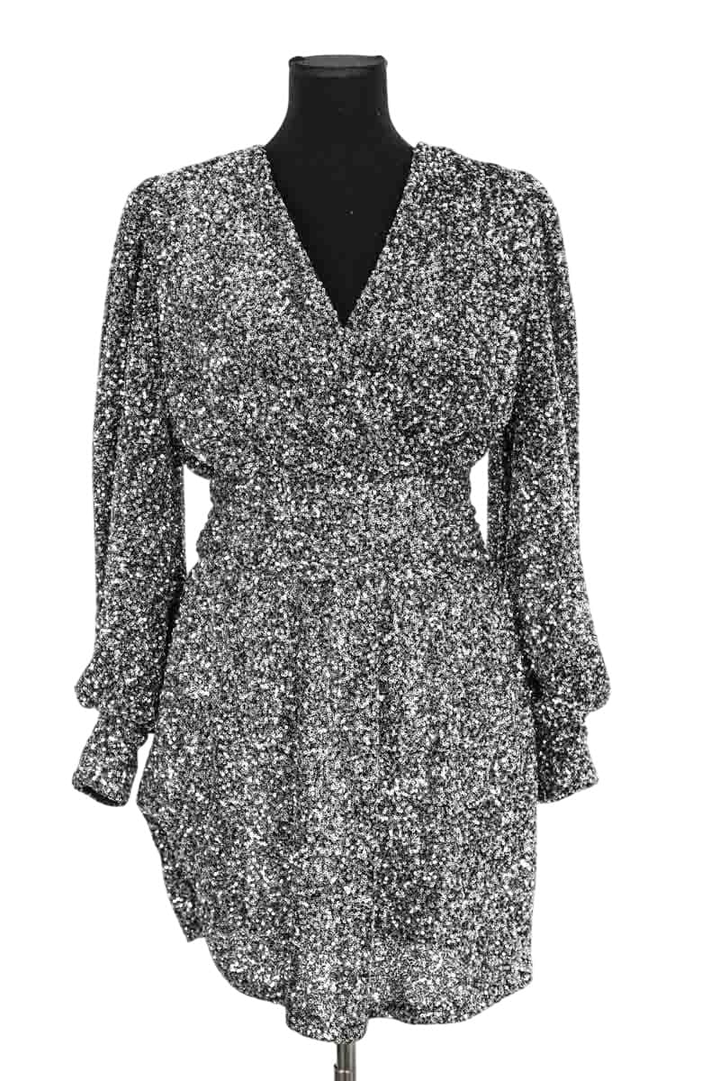 Robe The Kooples Argent en Polyester, taille M - Seconde Main