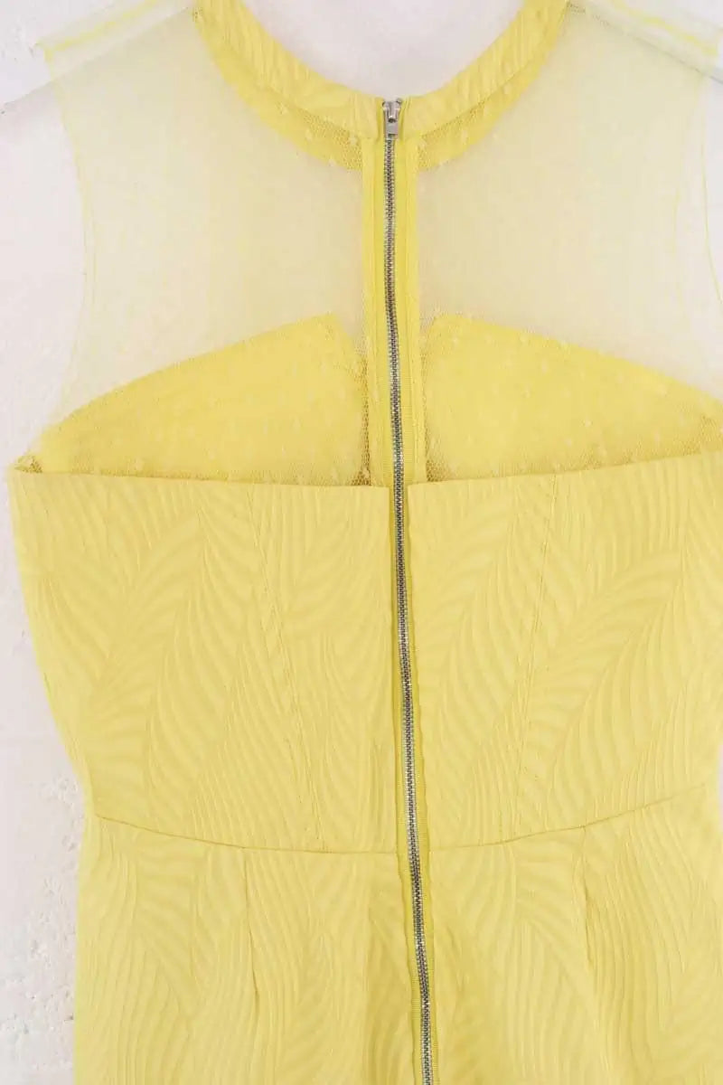 Robe The Kooples Jaune en Synthétique