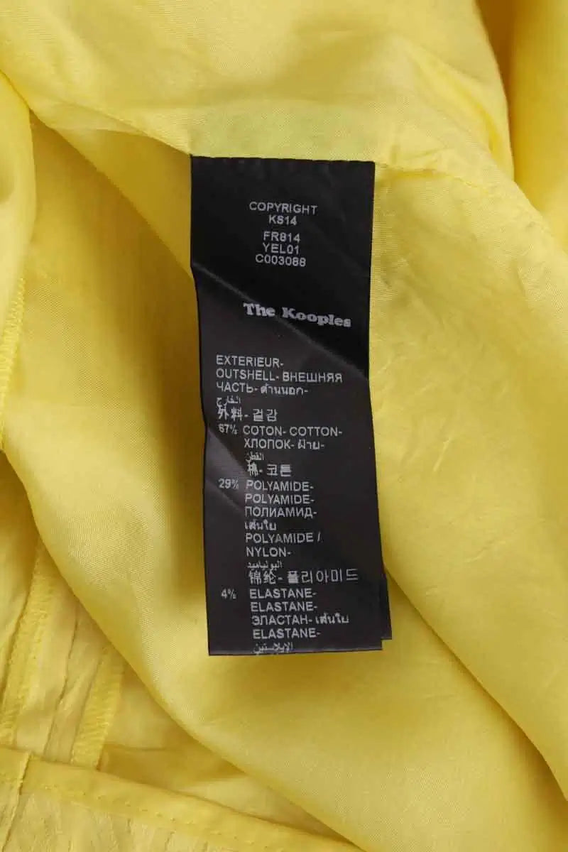 Robe The Kooples Jaune en Synthétique