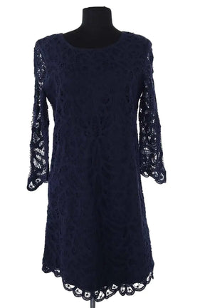 Robe The Kooples Marine en Coton, taille L - Seconde Main