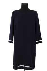 Robe The Kooples Marine en Synthétique, taille L - Seconde Main