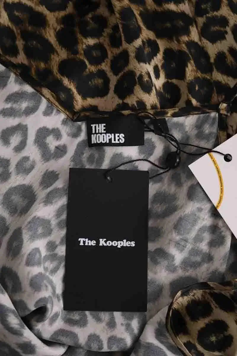Robe The Kooples Marron en Soie