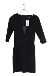 Robe The Kooples Noir en Coton, taille S - Seconde Main