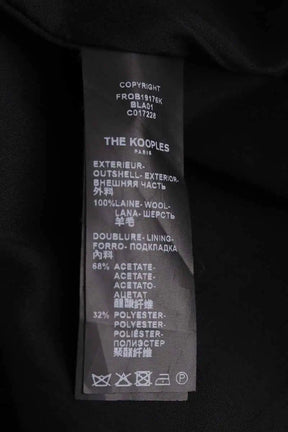 Robe The Kooples Noir en Laine