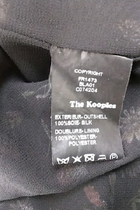 Robe The Kooples Noir en Soie