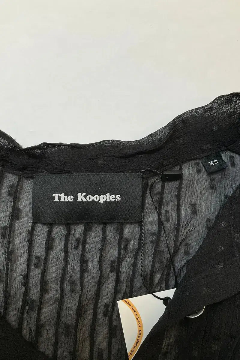 Robe The Kooples Noir en Soie
