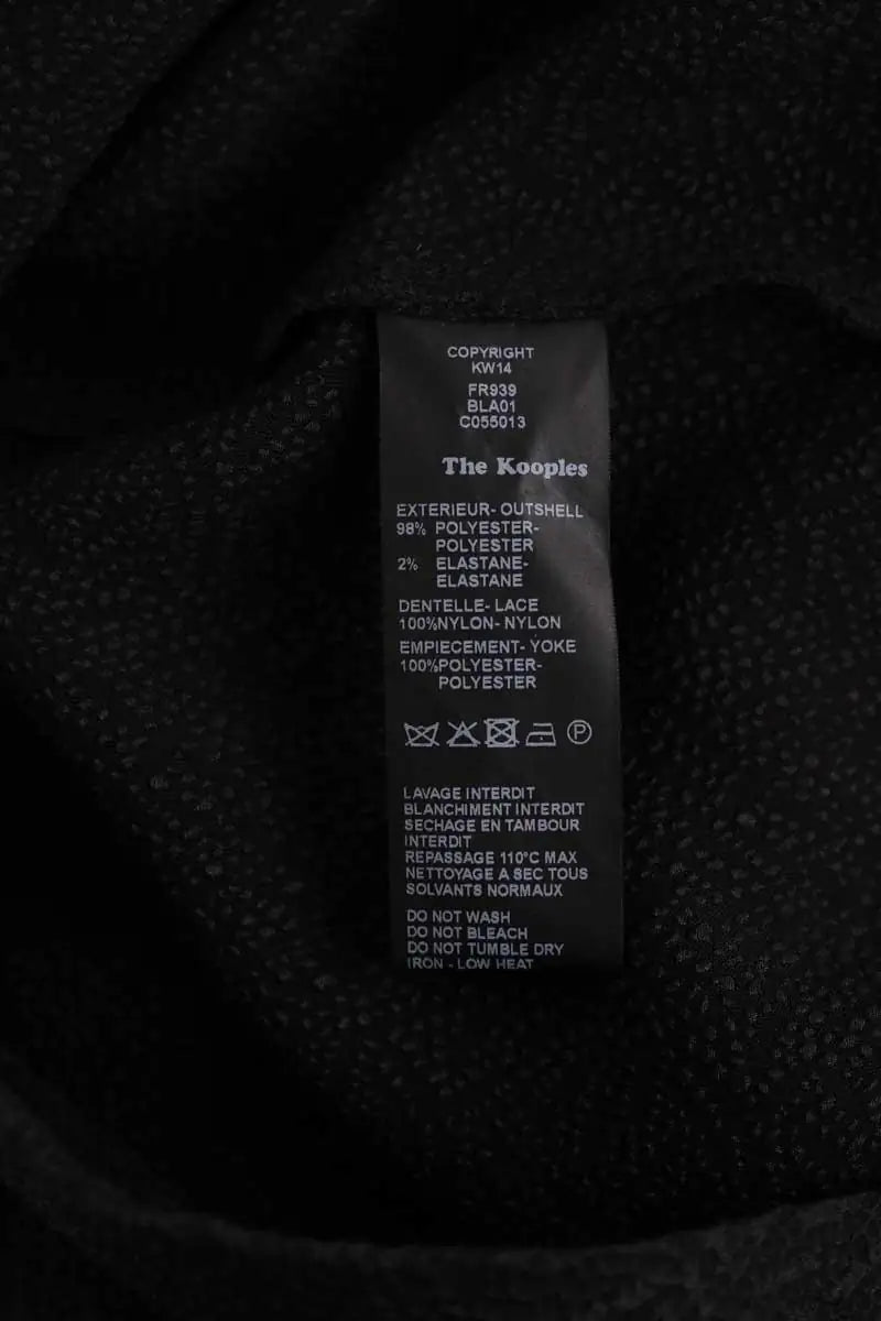 Robe The Kooples Noir en Synthétique