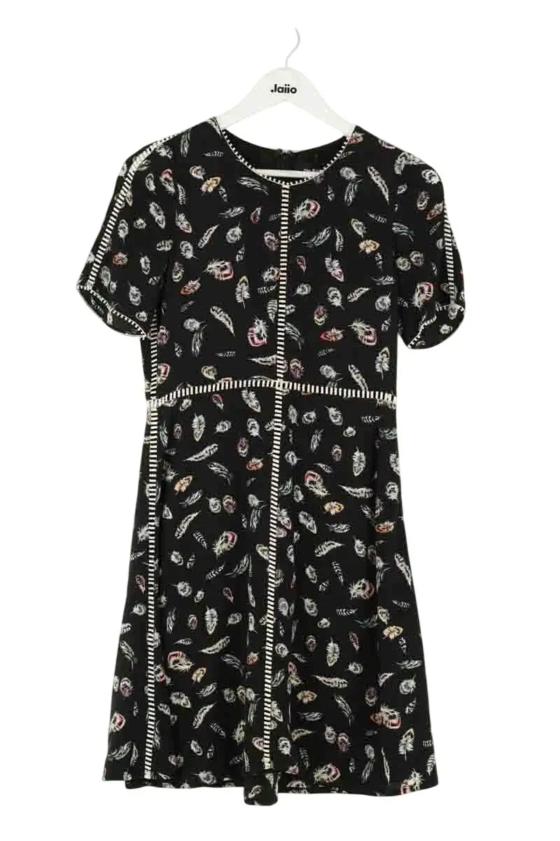 Robe The Kooples Noir en Synthétique, taille XS - Seconde Main