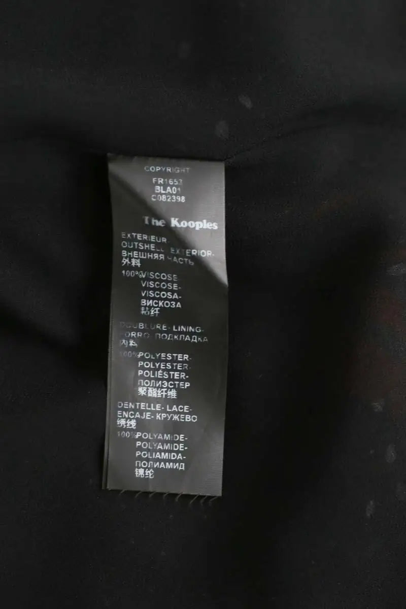 Robe The Kooples Noir en Viscose