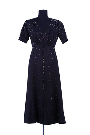Robe The Kooples Noir en Viscose, taille S - Seconde Main