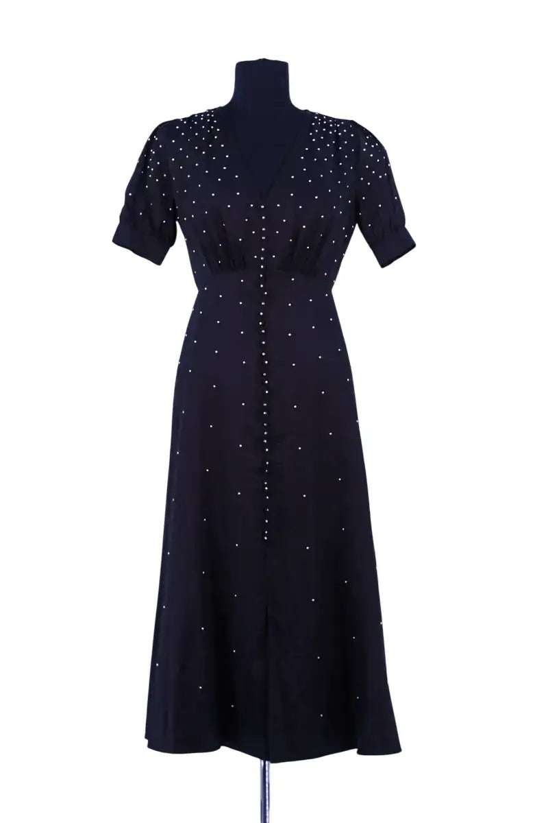 Robe The Kooples Noir en Viscose, taille S - Seconde Main