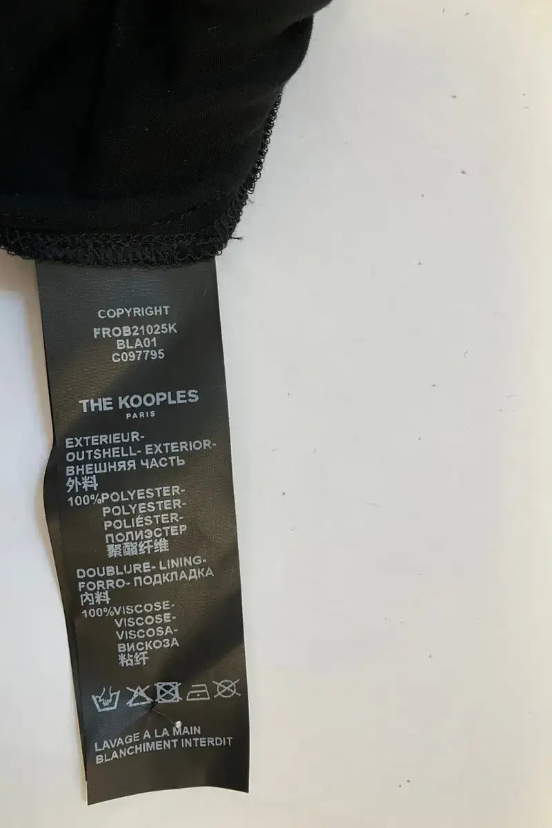 Robe The Kooples Noir en Viscose
