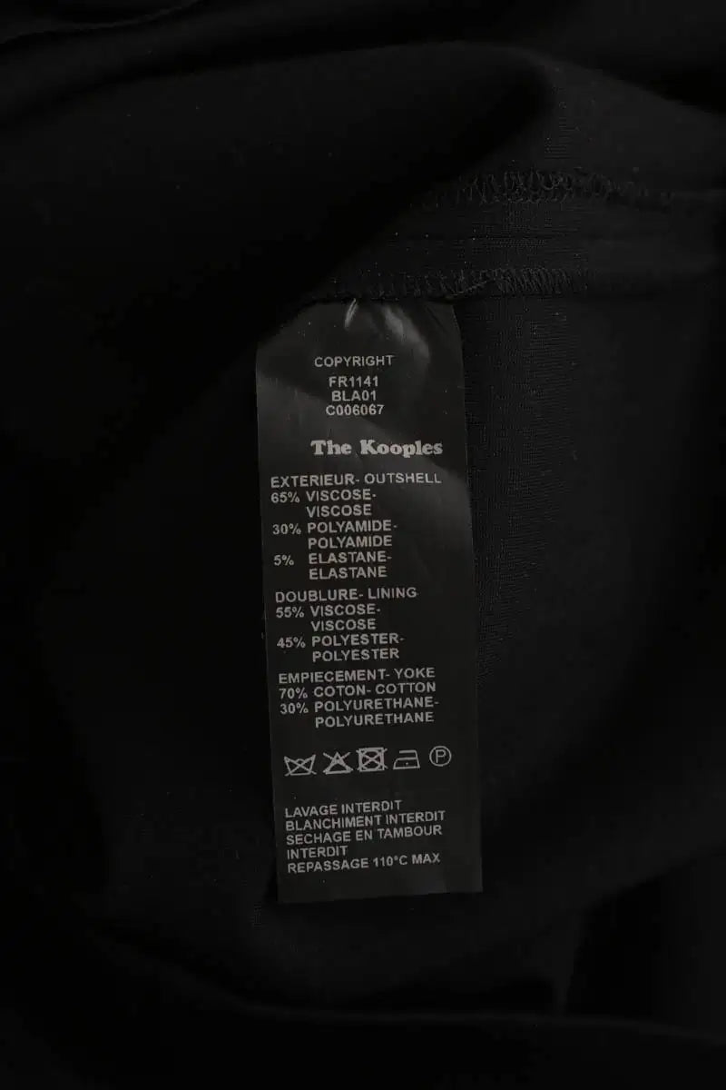 Robe The Kooples Noir en Viscose