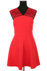Robe The Kooples Rouge en Polyester, taille M - Seconde Main