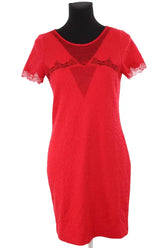 Robe The Kooples Rouge en Synthétique, taille M - Seconde Main
