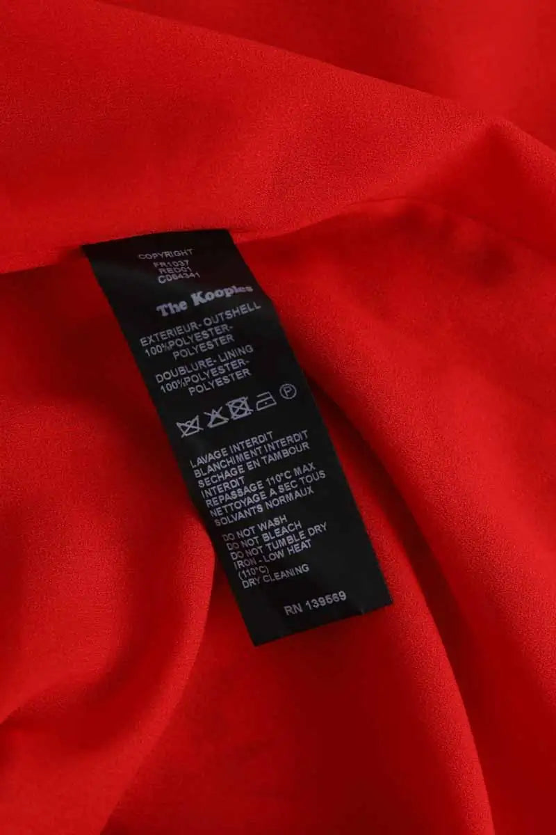 Robe The Kooples Rouge en Synthétique