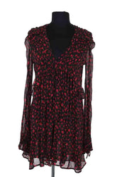 Robe The Kooples Rouge en Viscose, taille S - Seconde Main