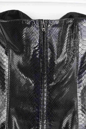 Robe The New Arrivals Ilkyaz Ozel Rochelle mini Noir en Cuir