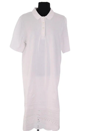 Robe Tommy Hilfiger Blanc en Coton, taille L - Seconde Main