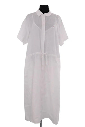 Robe Tommy Hilfiger Blanc en Lin, taille XL - Seconde Main