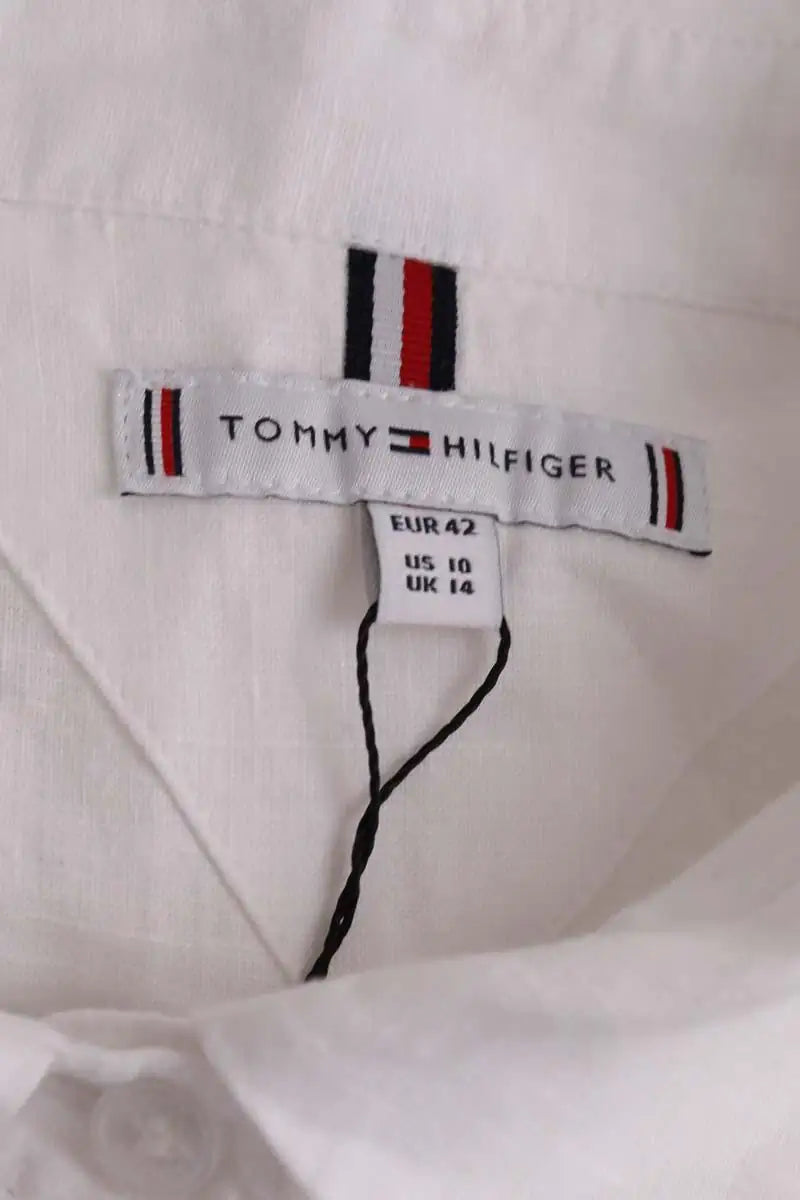 Robe Tommy Hilfiger Blanc en Lin
