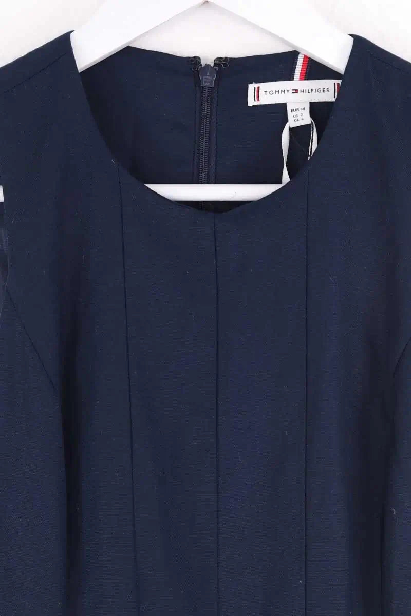 Robe Tommy Hilfiger Bleu en Coton