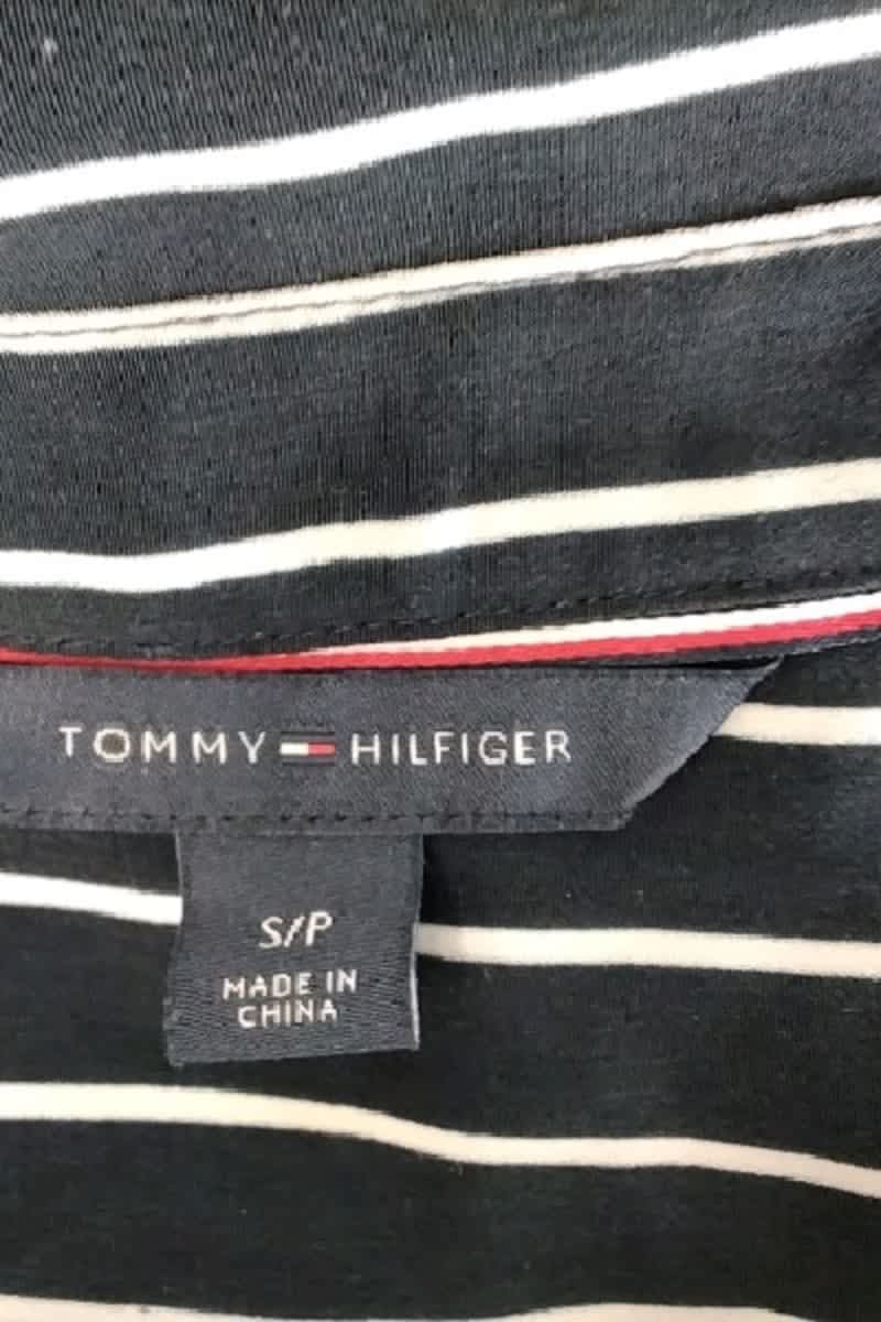 Robe Tommy Hilfiger Marine en Polyester