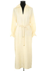 Robe Tory Burch Ecru en Soie, taille XXS - Seconde Main