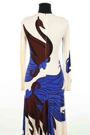 Robe Tory Burch Ecru en Viscose