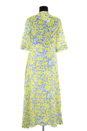 Robe Tory Burch Jaune en Coton