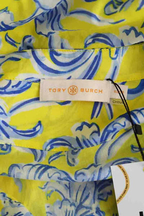 Robe Tory Burch Jaune en Coton
